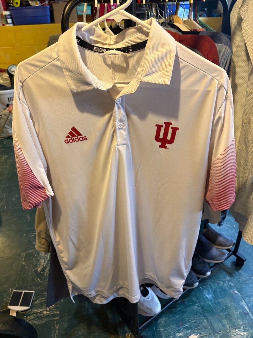 Adidas IU (Indiana University Bloomington) Men's L Polo